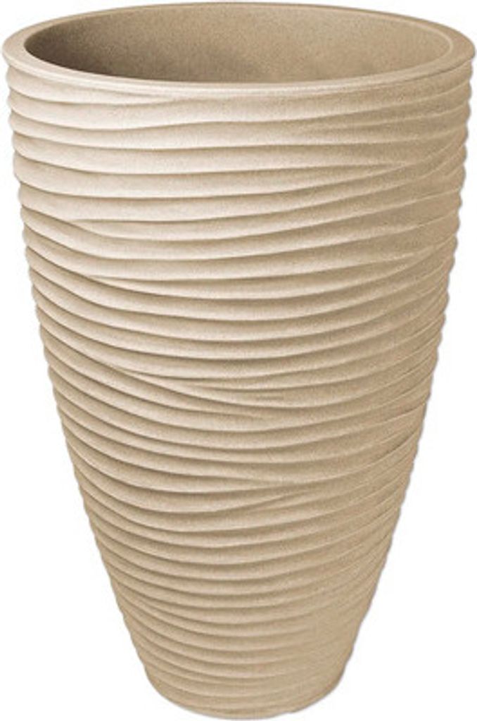 Blumensäule Sylt Kunststoff Ø 40 cm H 60 cm creme Produktbild 