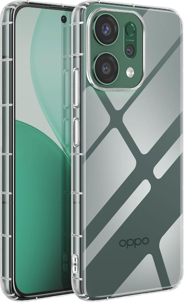 Avizar, Weiche Silikon-Hülle Oppo Reno 14 mit verstärkten Ecken, Transparent