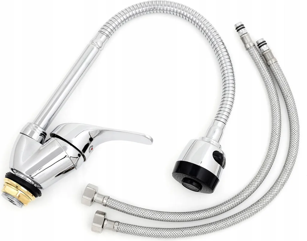 AQUI BASIC SIX Rubinetto da cucina cromato flessibile - 2