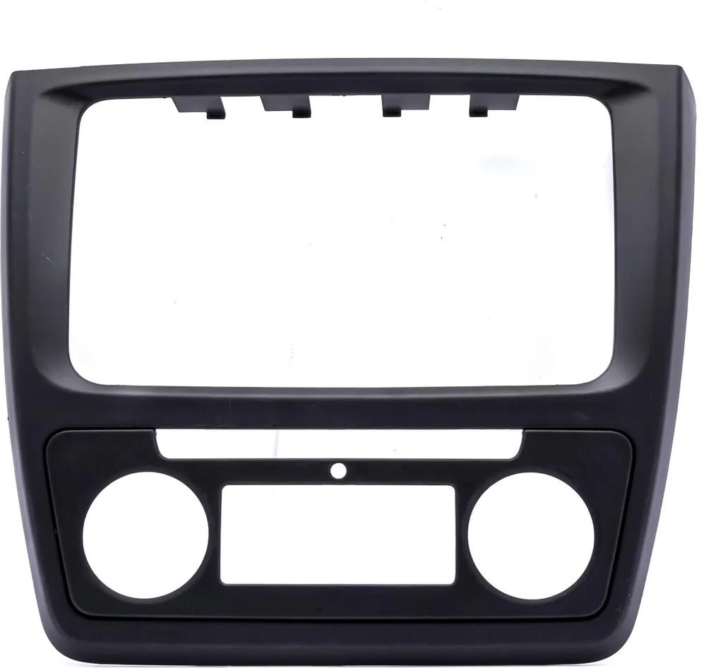 Façade autoradio double DIN Skoda Yeti 2009 à 2017 pour console Auto AC