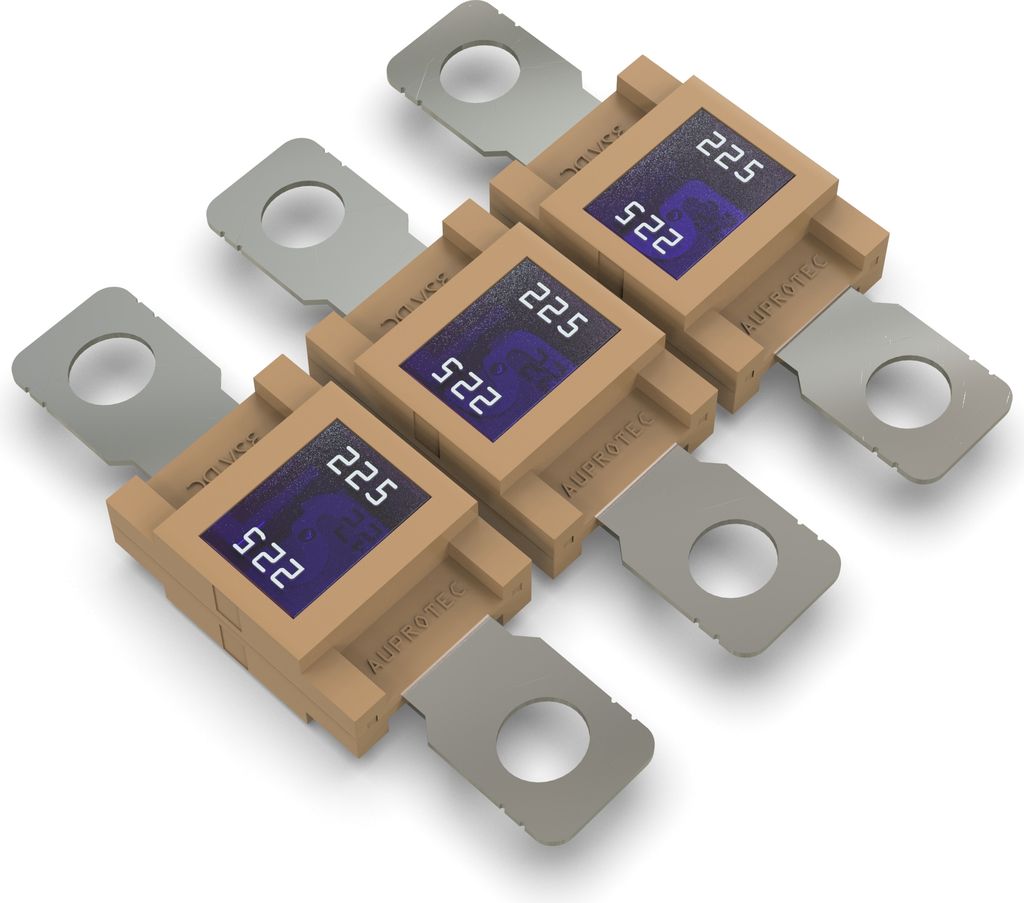 3x AUPROTEC Mega Hochstromsicherung 225A Schraubsicherung braun