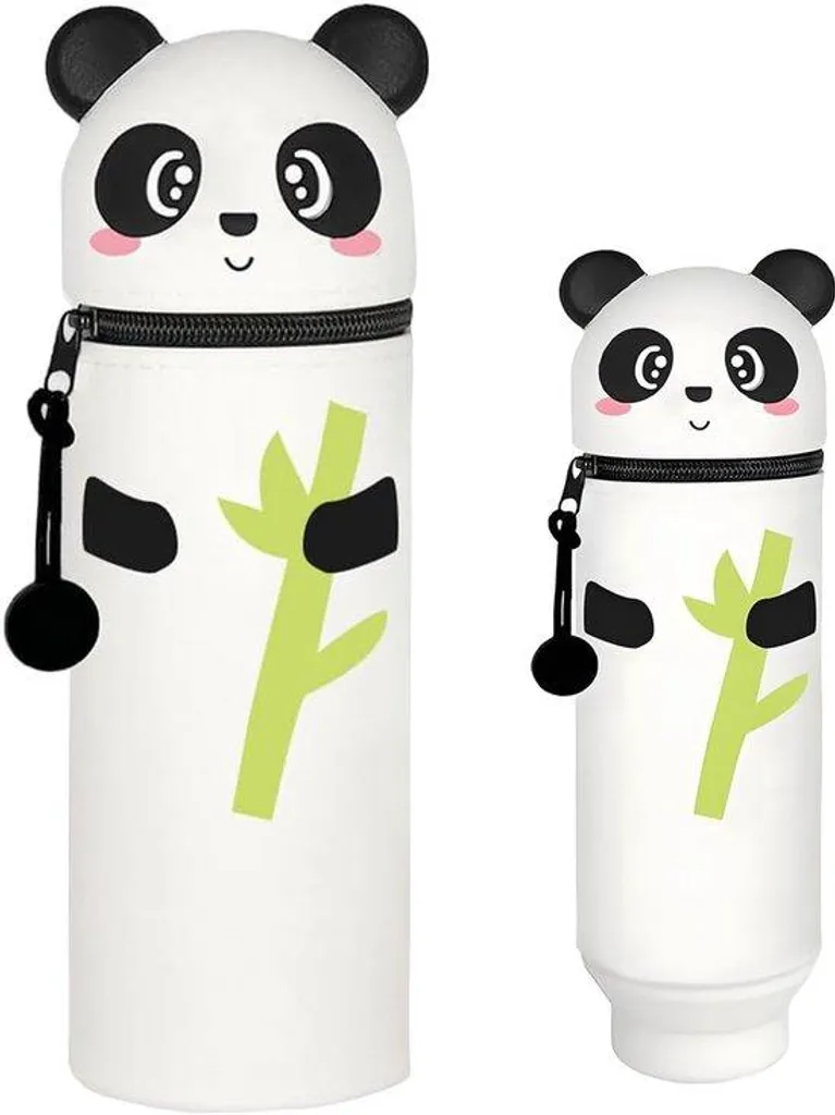 Trousse scolaire silicone noir 2 en 1 pour filles et garçons CP-CM2