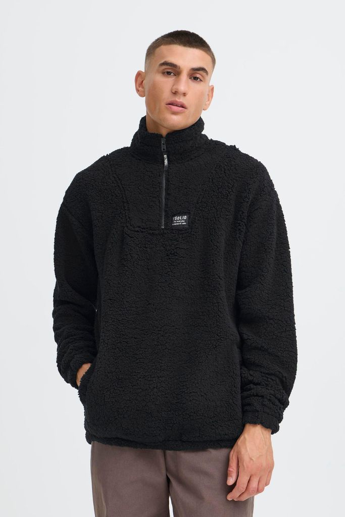 !SOLID SDPEDER Herren Pullover Teddy-Pullover Troyer regular fit