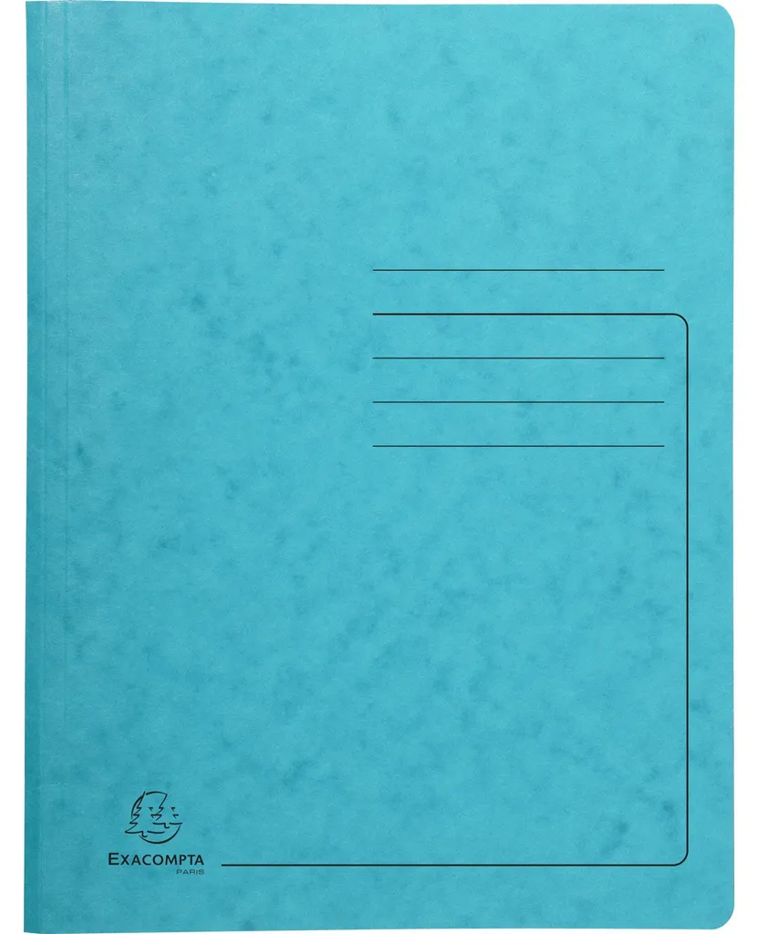 Farde à spirale A4 turquoise 240236E : Finissez-en avec le désordre x25