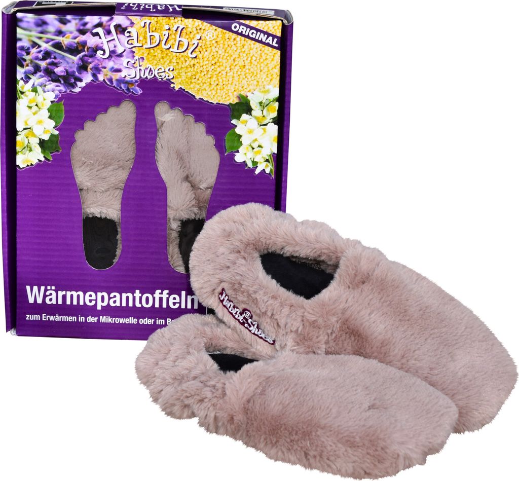 Habibi Wärmeschuhe - grau Größe L (EU 41-45) Produktbild 