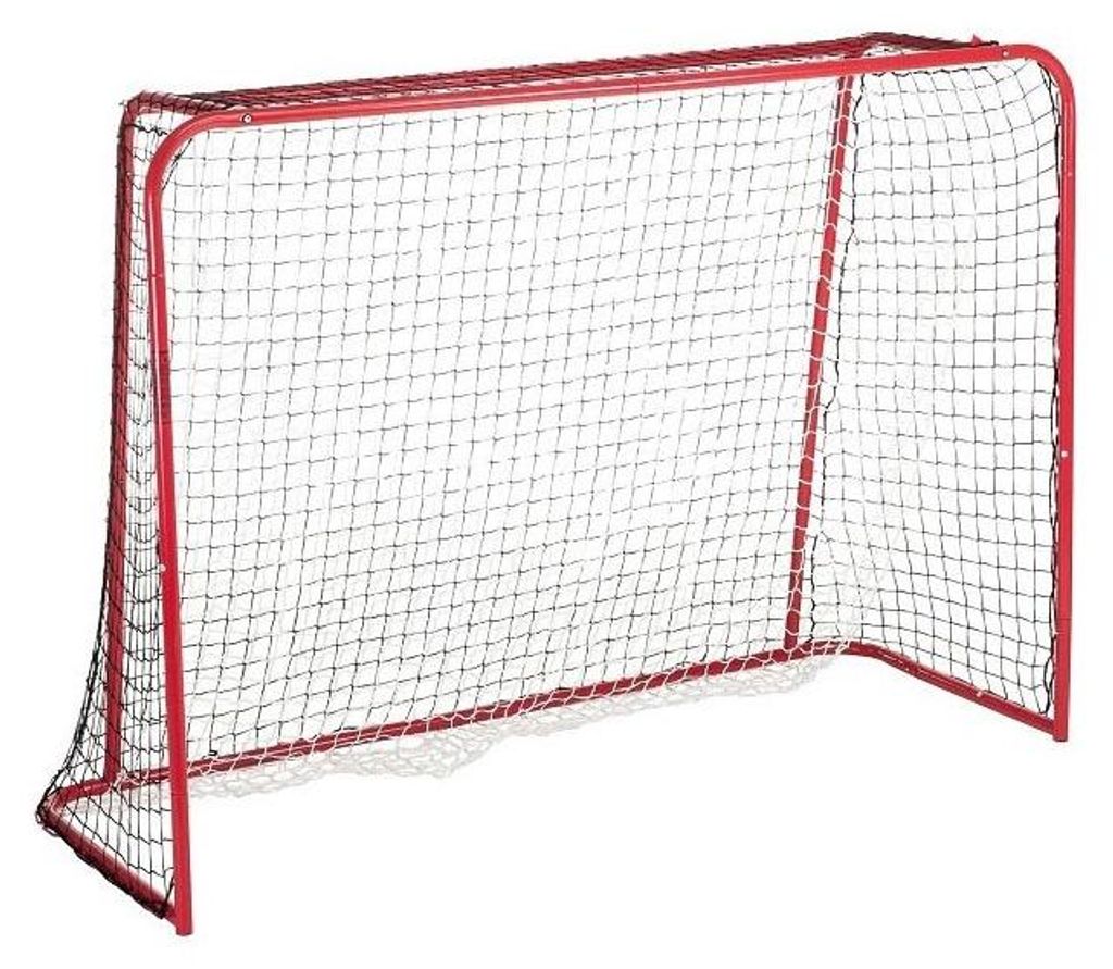 Floorballdoel met doelwand (rood) Productafbeelding 