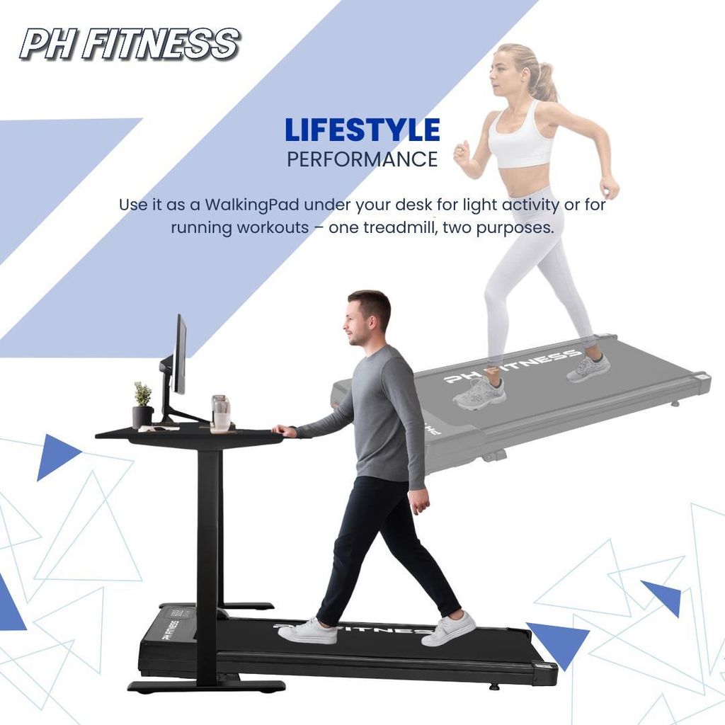 Tapis De Marche Anti-choc 2 En 1 – Walking Pad électrique 1-6 Km/h, Moteur 2.25 HP Avec Télécommande