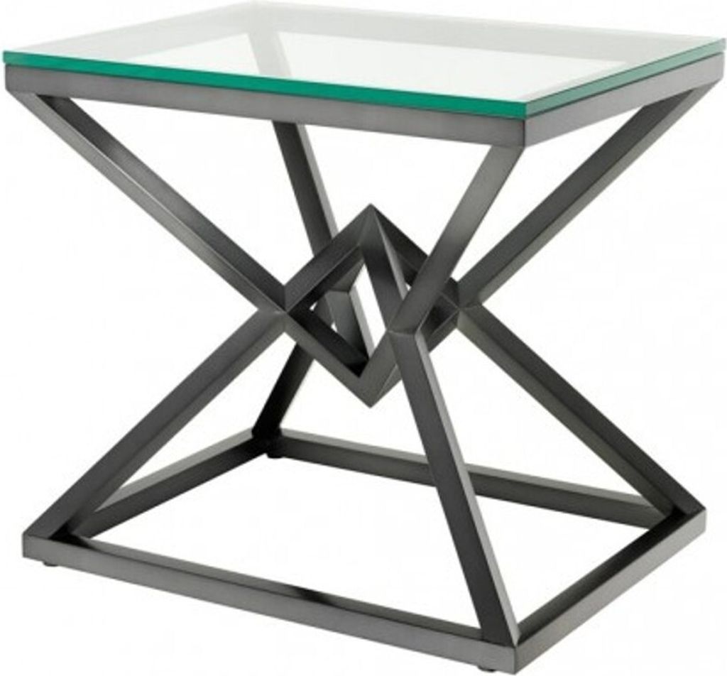 Casa Padrino Luxus Beistelltisch Edelstahl Bronze Finish 65 x 50 x H 60 cm - Tisch Möbel