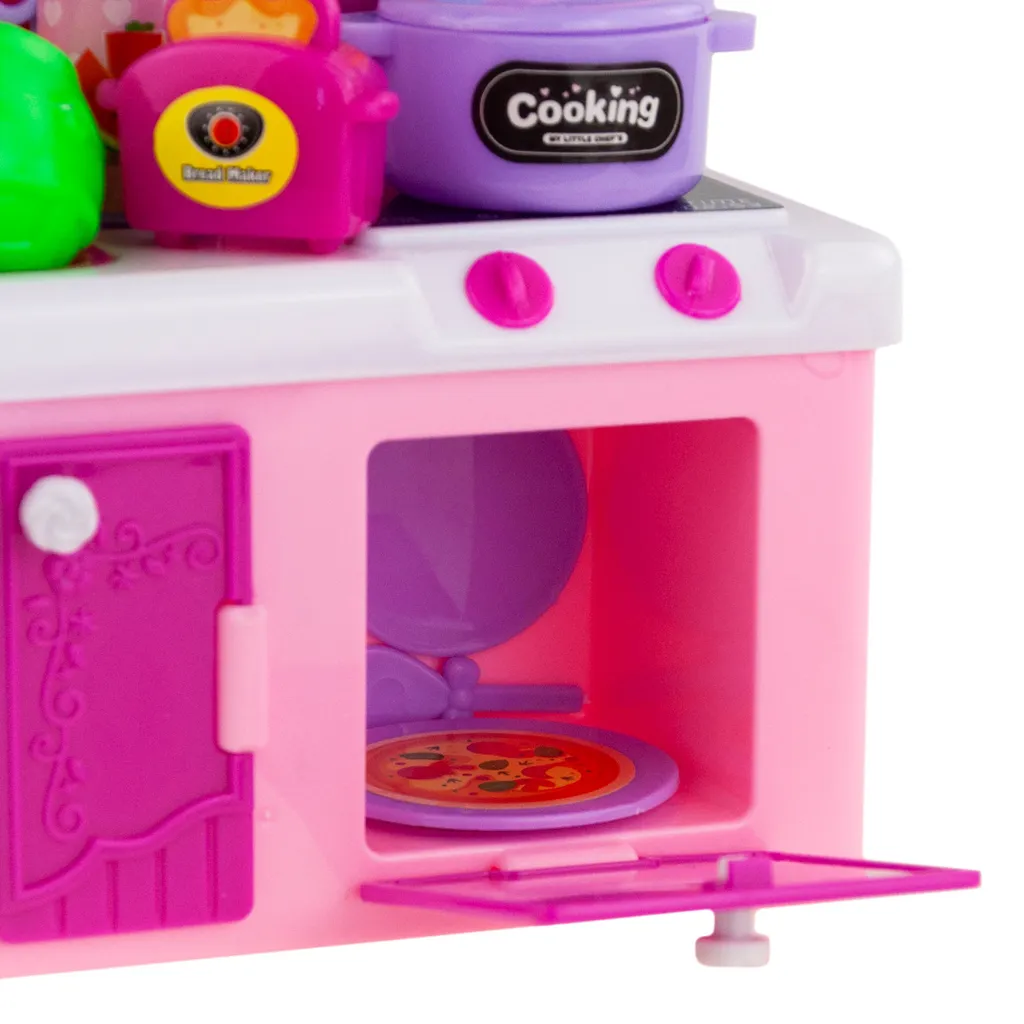 Cuisine pour enfants avec évier et brûleur Set-X20 en bois durable - 5