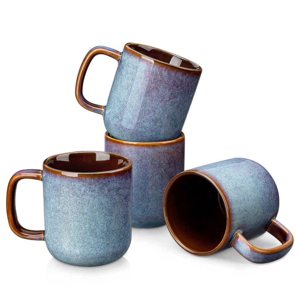 VANCASSO Becher Set, 4-tlg Steingut Tassen, 420ml Produktbild 