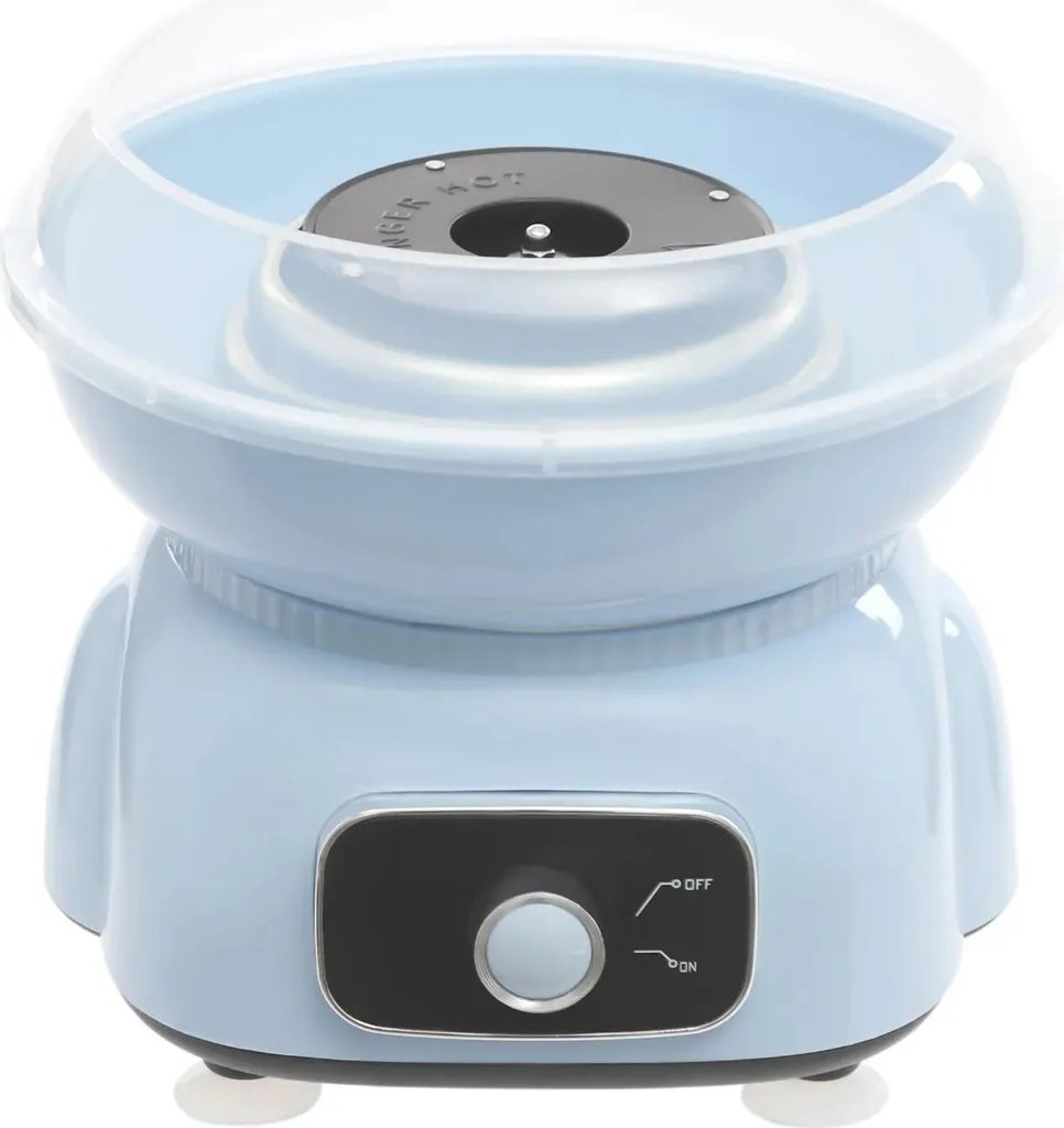 Appareil à barbe à papa électrique bleu 500W design spatial astronaute