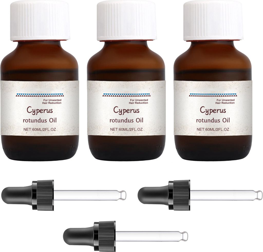 1/2/3 Stück Cyperus Rotundus-Öl zur Haarentfernung, 60 ml, Produktbild 