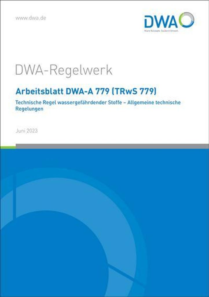 Arbeitsblatt DWA-A 779 (TRwS 779) Technische Regel Immagine del prodotto 