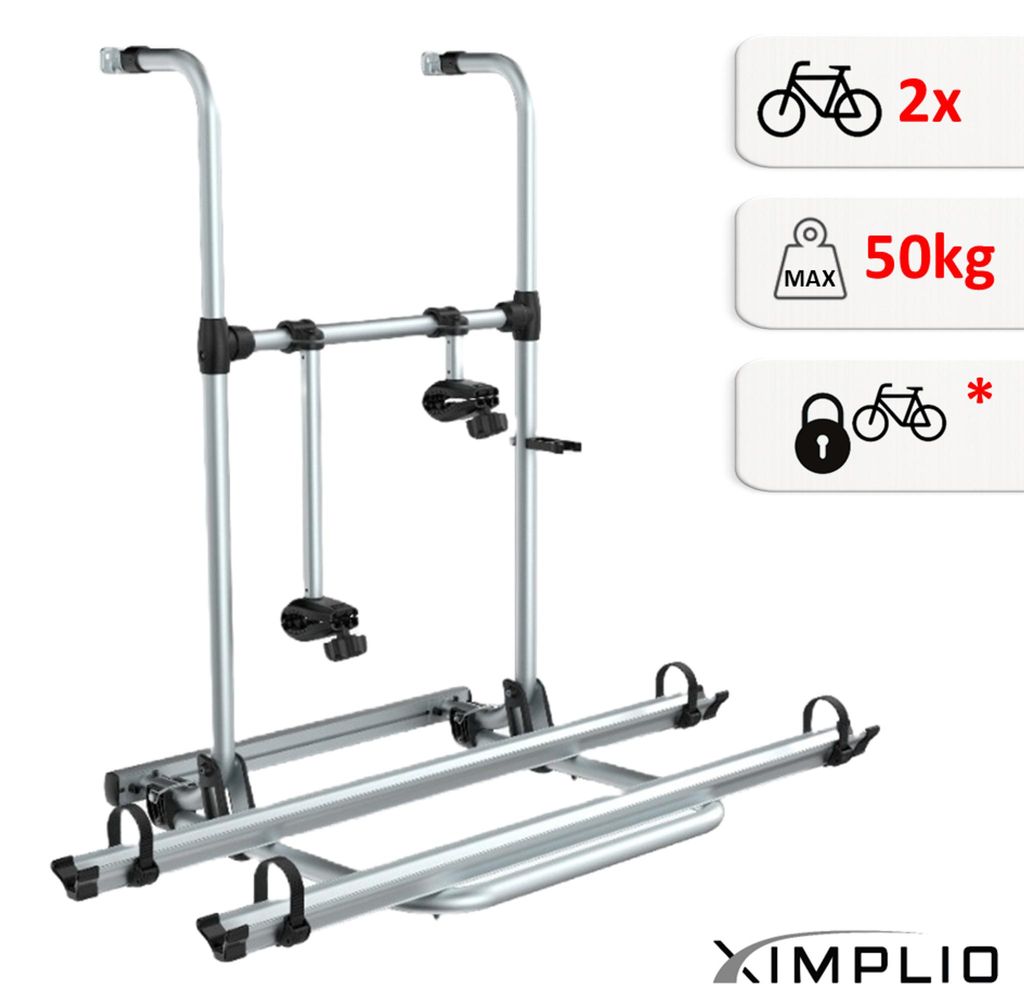 XIMPLIO Wallrider Heck Fahrradträger Wohnmobil Wohnwagen 2 Produktbild 