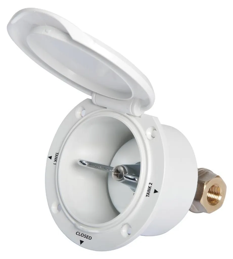 Robinet de carburant Classic Evo à trois voies 3/8 avec raccord 1 pièce