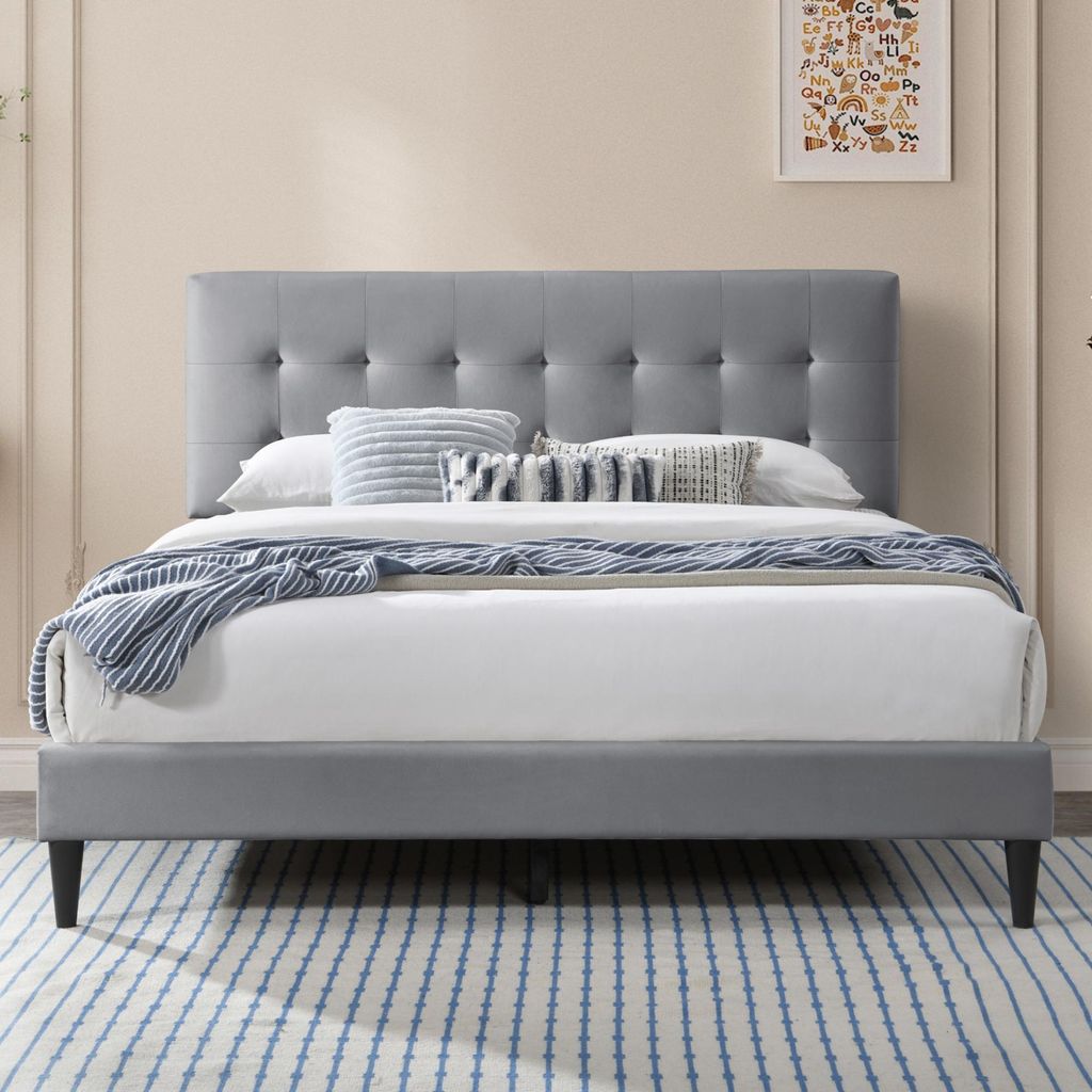 Čalouněná postel 140x200 a 160x200 cm dvoulůžko s roštem a Obrázek produktu 