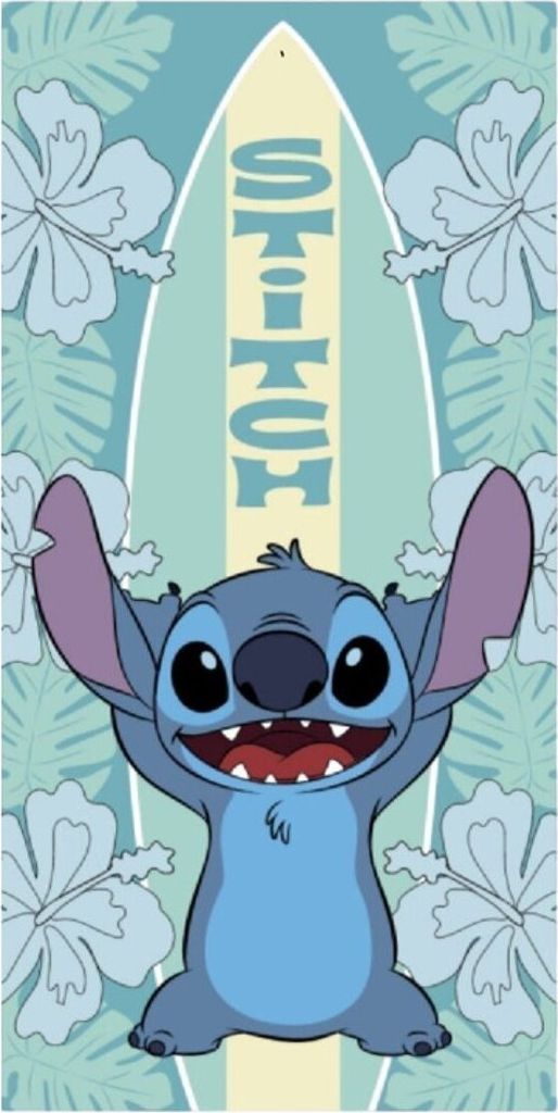 Lilo & Stitch Kinderhandtuch Baumwoll-Strandtuch Farbenfrohes Poolhandtuch, 70cm x 140cm