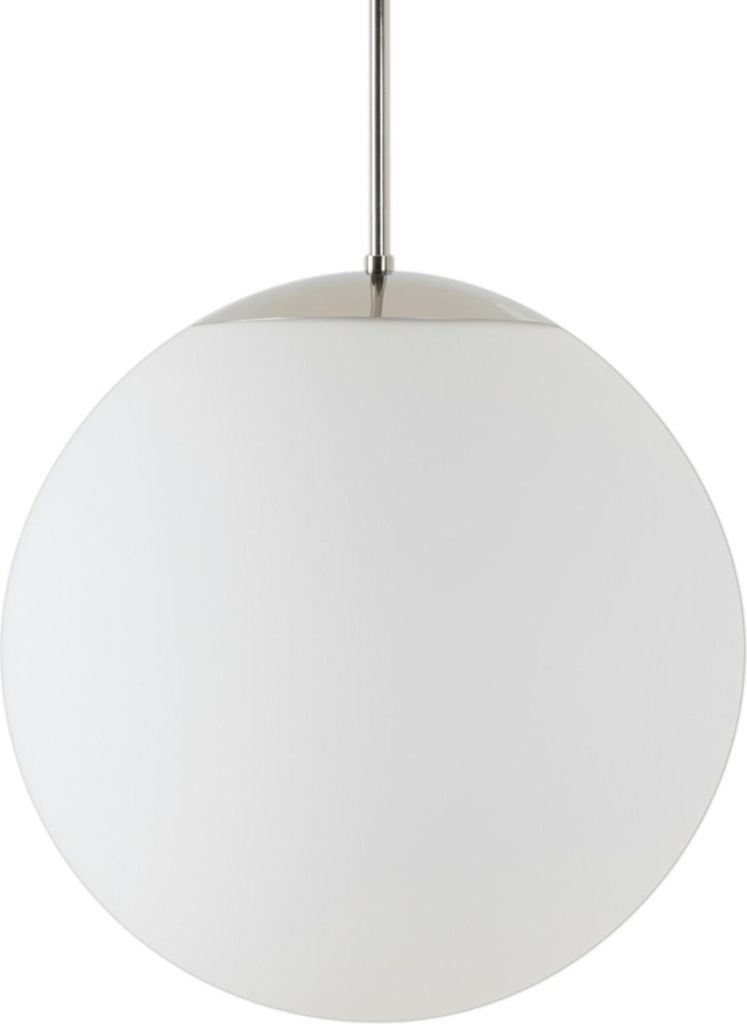 OSMONT ADR62039 ADRIA P3 HP Hängeleuchte aus Edelstahl, poliert / weiß, Schutzart IP40, 3000 K, 52 W LED, DALI