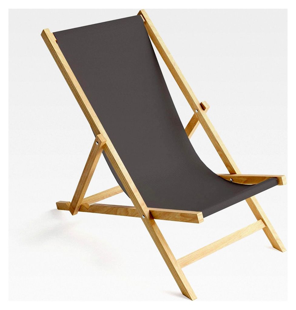 Ersatz-Stoffbezug für Liegestuhl 131x44 cm, 100% Polyester, Farbe Grau