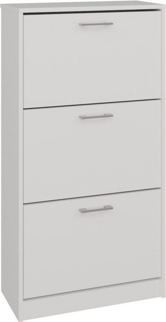 CDF Schuhschrank PAULA | Farbe: WEIß | Ideal für Vorzimmer, Flur, Büro | Schuhaufbewahrung