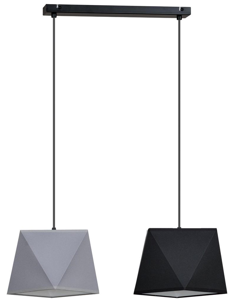 Diamant Pendelleuchte E27 2x60W – Moderne Hängelampe Deckenleuchte LED Design
