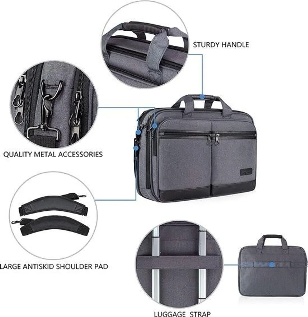 Housse ordinateur portable 18 pouces avec compartiments de rangement - 2