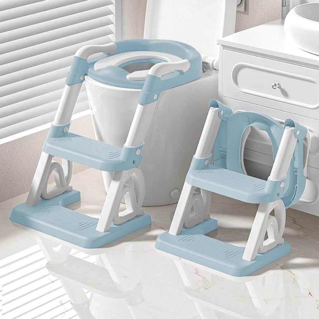 2-in-1 Toilettensitz Kinder mit Treppe,Toilettenaufsatz Produktbild 