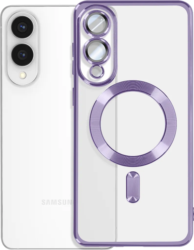 Custodia Samsung S25 Edge Avizar MagSafe Viola Silicone - Zero Problemi - 2