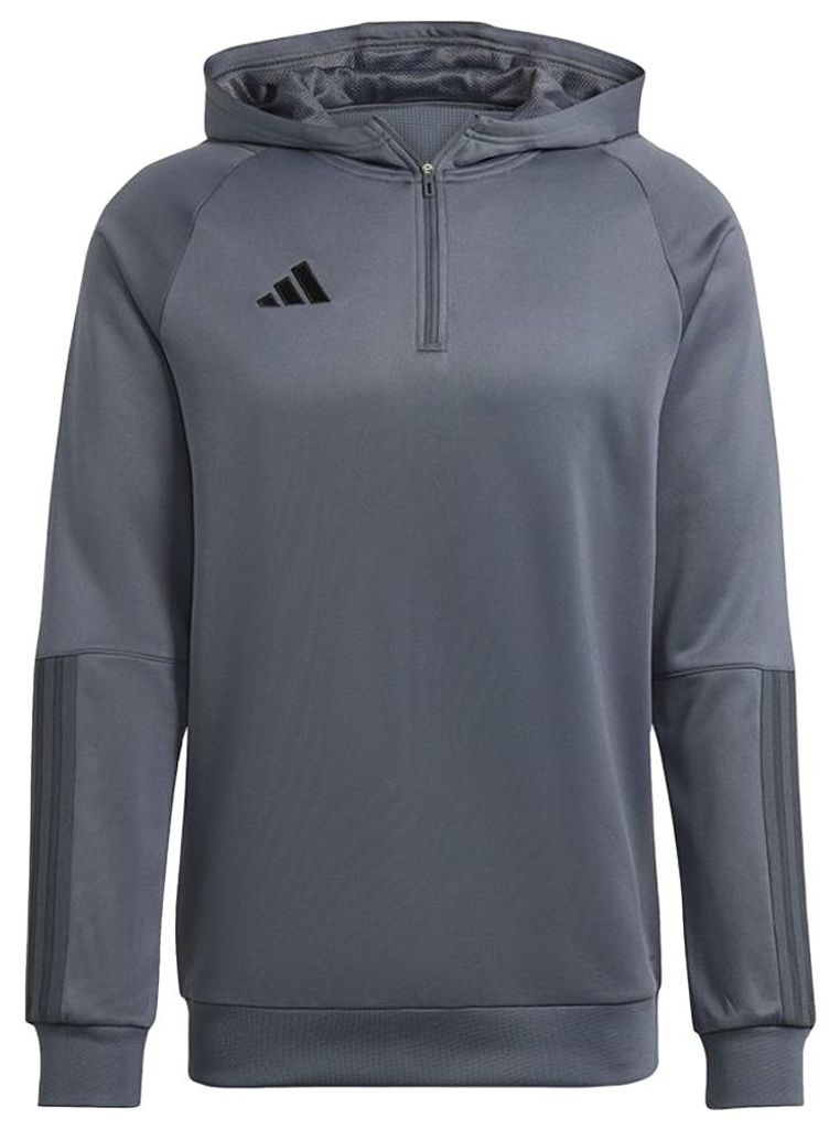 Adidas - "Tiro 23 Competition" Kapuzenpullover mit kurzem Reißverschluss für Herren PP2040 (M) (Grau)