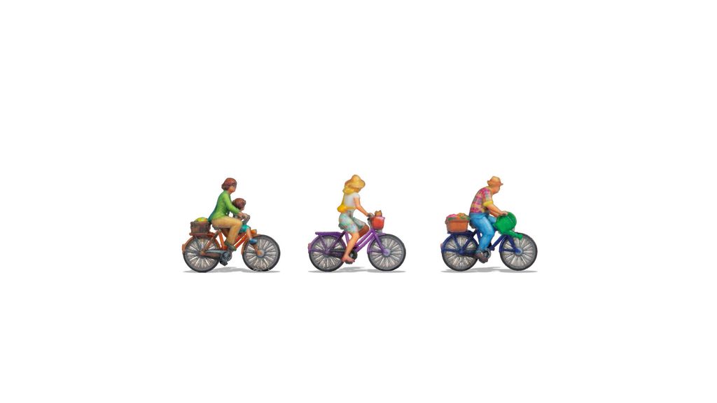 NOCH Fahrradfahrer 3D-Figur, realitätsnahe Details bewegt und miniaturen für die Spur Z, Geschenkidee