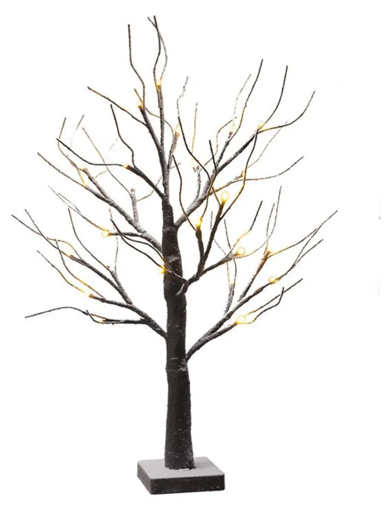 Arbre lumineux LED noir 1000 lumens - Lampe décorative pour table et nuit