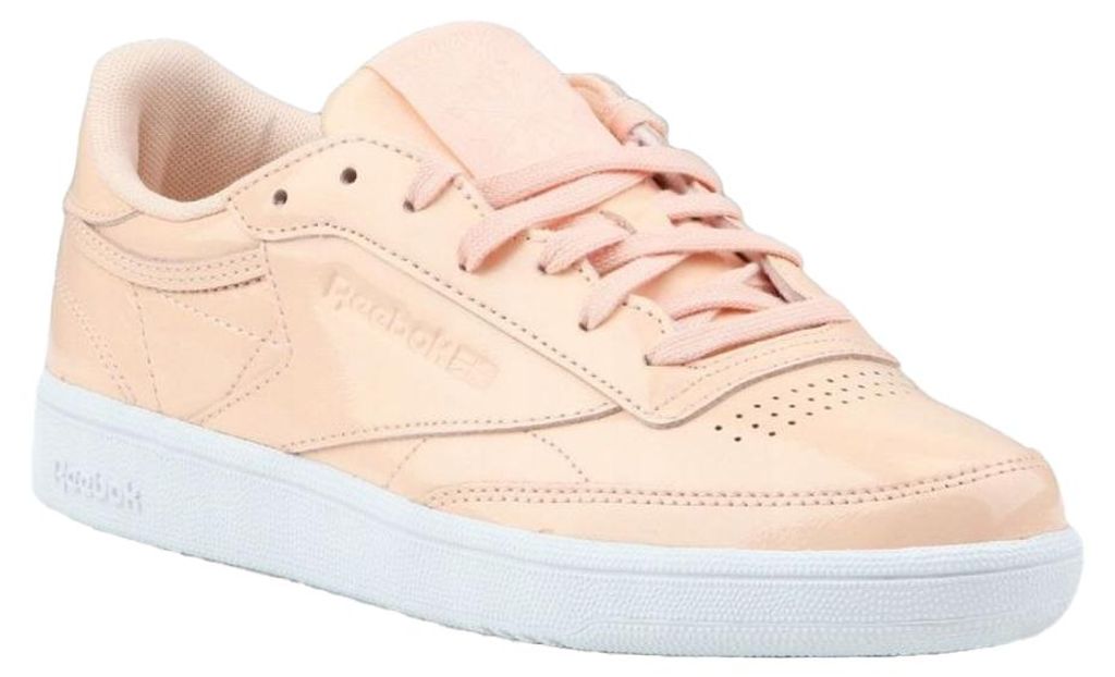 Reebok - Damen Sneaker "Club C 85 Patent", Beschichtetes Leder PP772 (38,5 EU) (Pink)