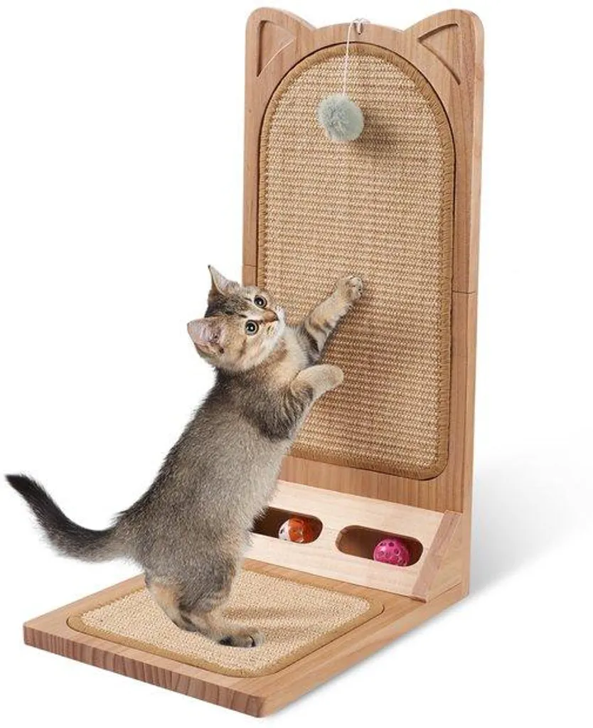 Arbre à chat 58 cm en forme de L en sisal robuste - Protection Meubles