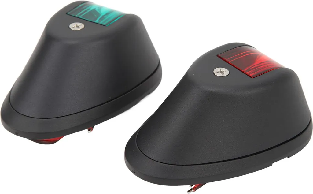 Kit feux de navigation LED étanches 12V pour bateau noir basse conso