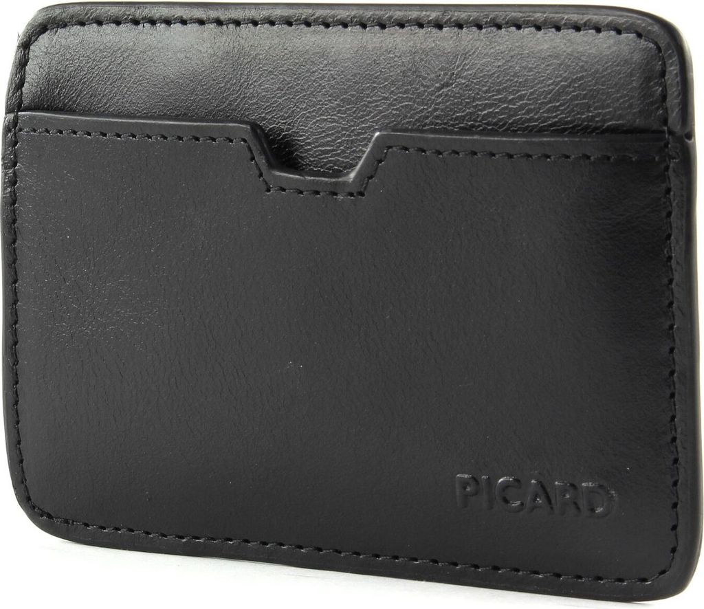 PICARD Leder Kartenhalter Apache Card Holder Black schwarz
