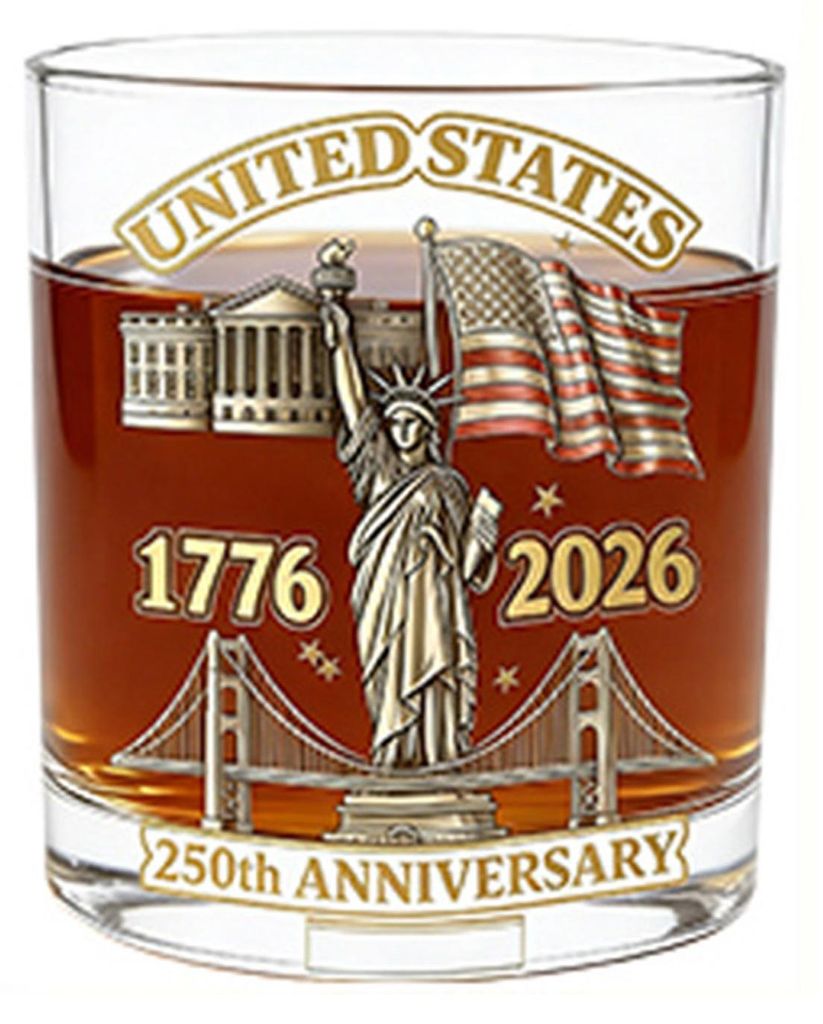 Amerika 250. Jubiläumsglas „We The People“ Whiskeyglas, Bourbon-Cocktailglas, patriotisches Geschenk zum Vatertag oder für Veteranen