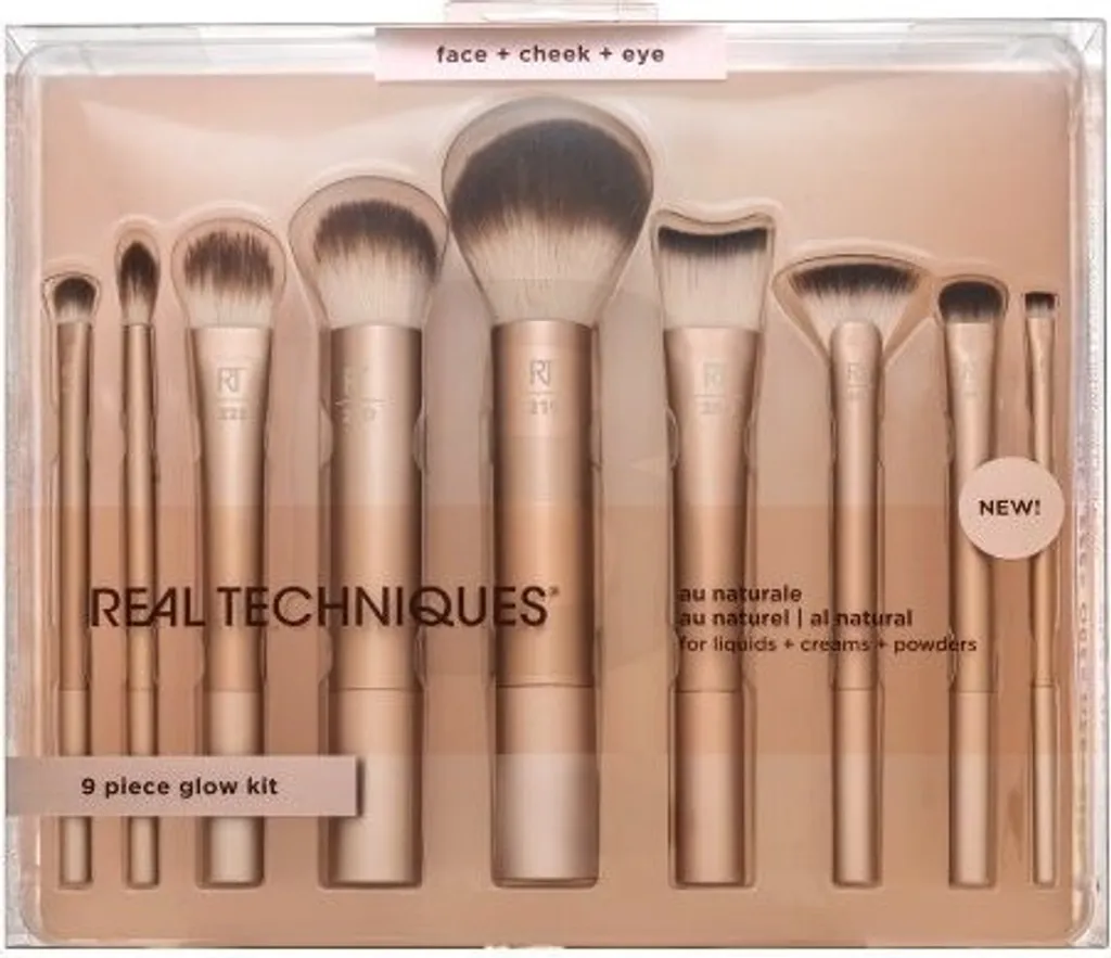 Set Pennelli Professionale Real Techniques Au Naturel | 9 Strumenti Must-Have