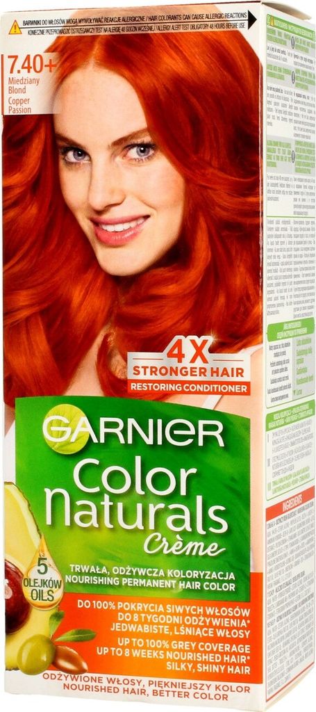 GARNIER Color Naturals Haarfarbe 7.40 Kupferblond Produktbild 