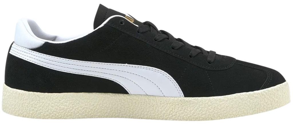 Puma - Herren Sneaker "Club", Logo, Wildleder MR1235 (44,5 EU) (Weiß/Schwarz)