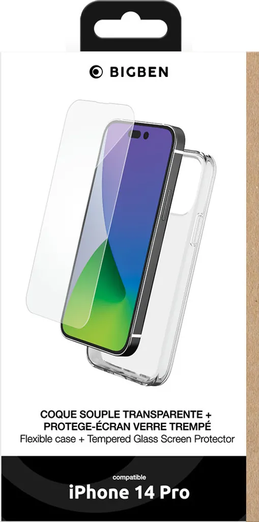 Cover Trasparente per iPhone 14 Pro Bigben BC484875 | Sicurezza - 2