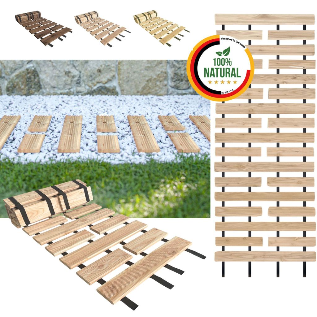 Floranica Gartenweg aus 100% Holz, 50 cm x 6 m, Produktbild 