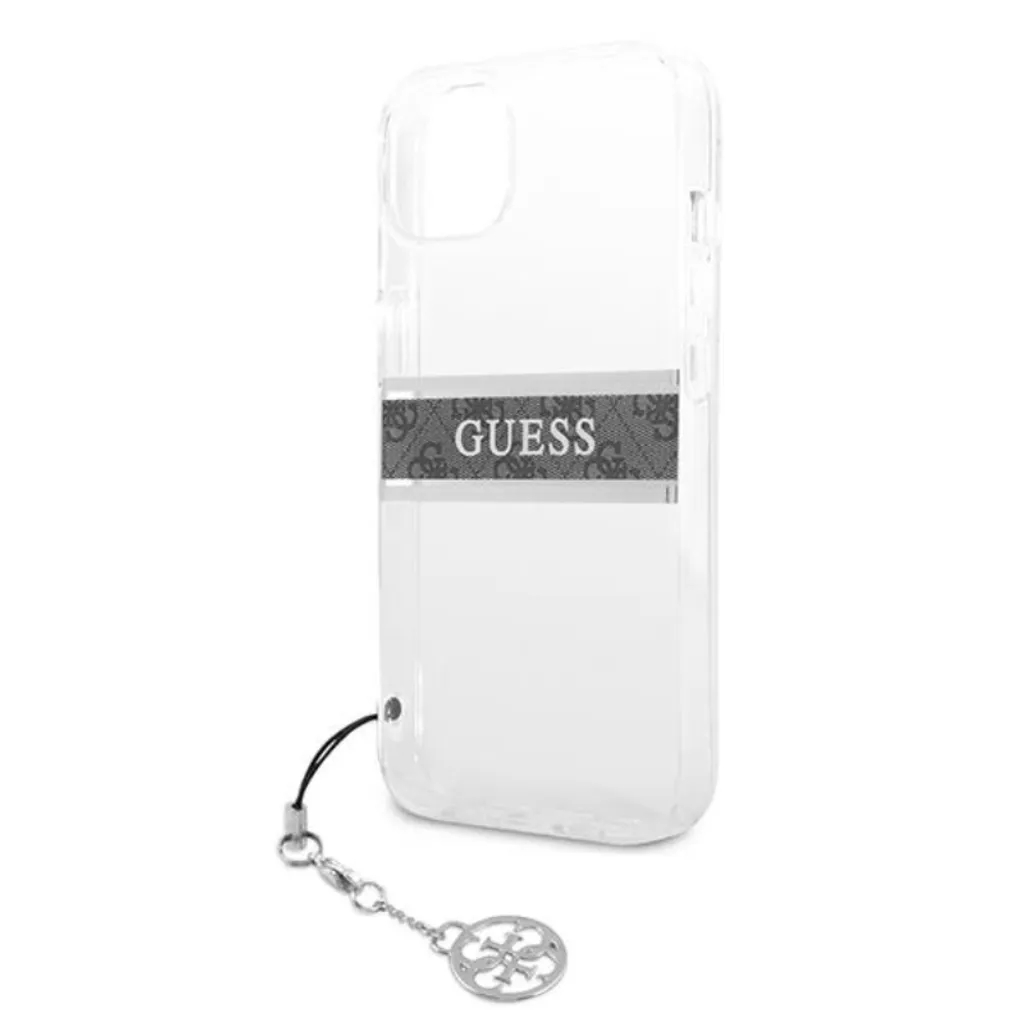 Must-Have: Guess Cover iPhone 13 Mini Grigio 4G con Cinturino e Charm - 6