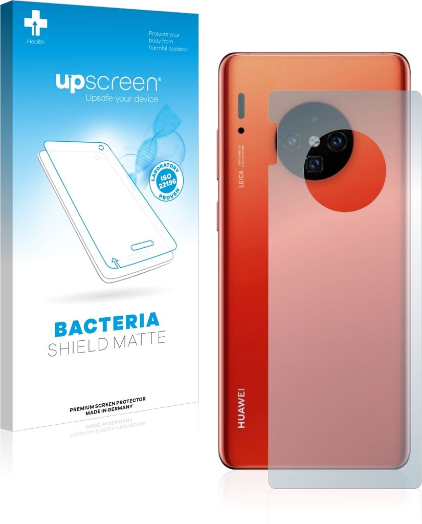 upscreen Schutzfolie für Huawei Mate 30 Pro (Rückseite) Antibakterielle Folie Matt Entspiegelt Anti-Fingerprint Anti-Kratzer