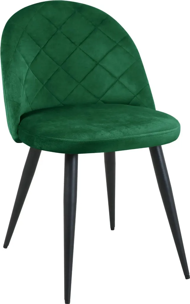 Chaises de Salle à Manger Vert Bouteille Lot de 4 Assises Modernes - 2