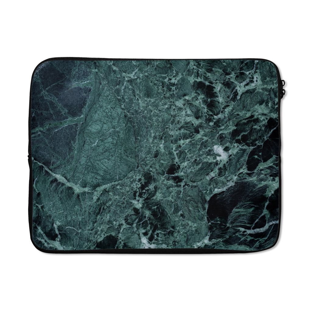 MuchoWow Laptop Hülle 17 Zoll Laptoptasche Marmor - Stein - Textur - Marmoroptik - Design - Zipper - Schutzabdeckung