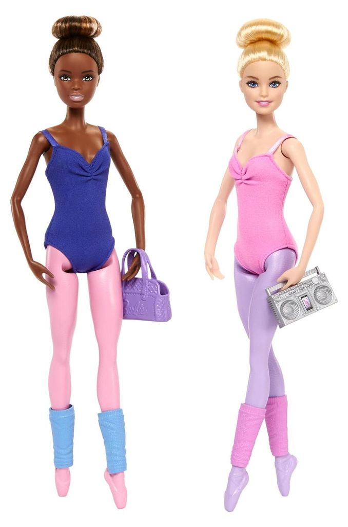 Barbie Ballettstudio Set mit 2 -Modepuppen, zusätzlichem Look und Tanzzubehör, Modepuppe, Weiblich, 3 Jahr(e), Mädchen, 330,2 mm, 500 g
