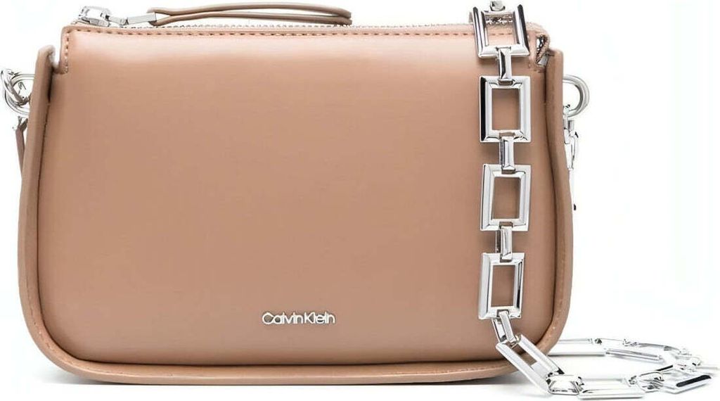Calvin Klein Damen Clutches K60K610160 GEZ Farbe: Beige Größe: Einheitsgröße
