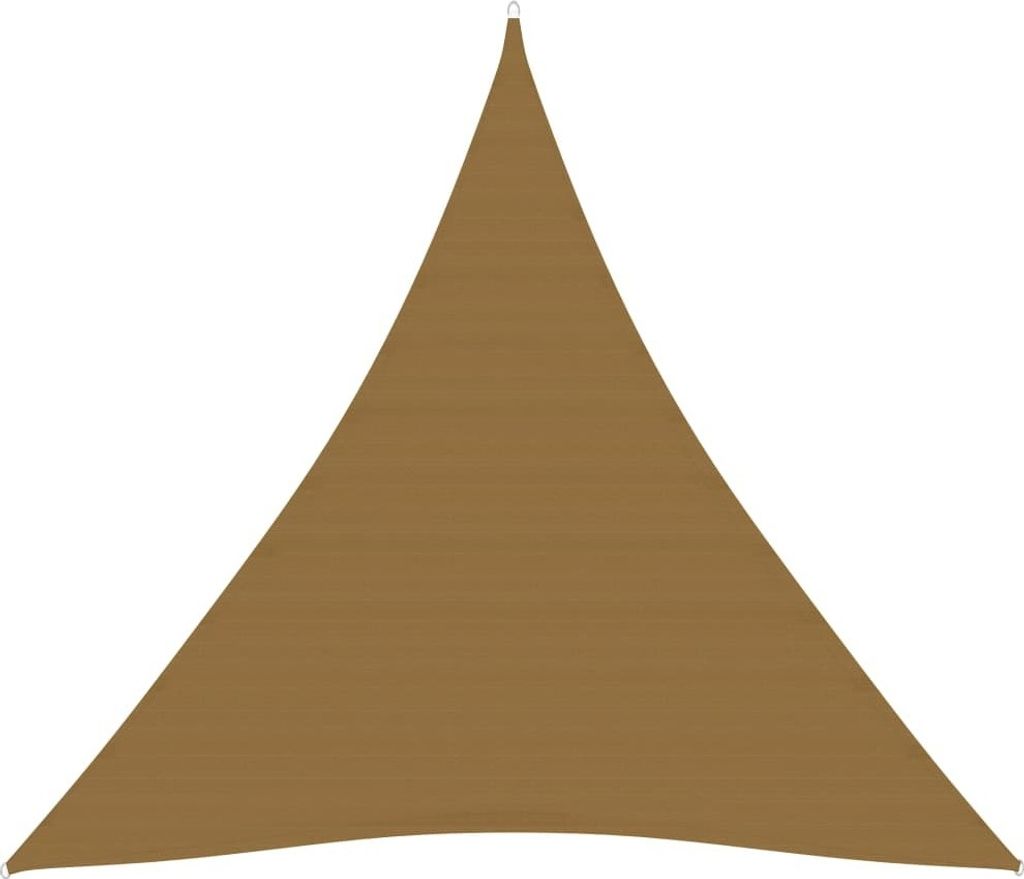 The Living Store Sonnensegel 160 g/m² Taupe 4x4x4 m HDPE