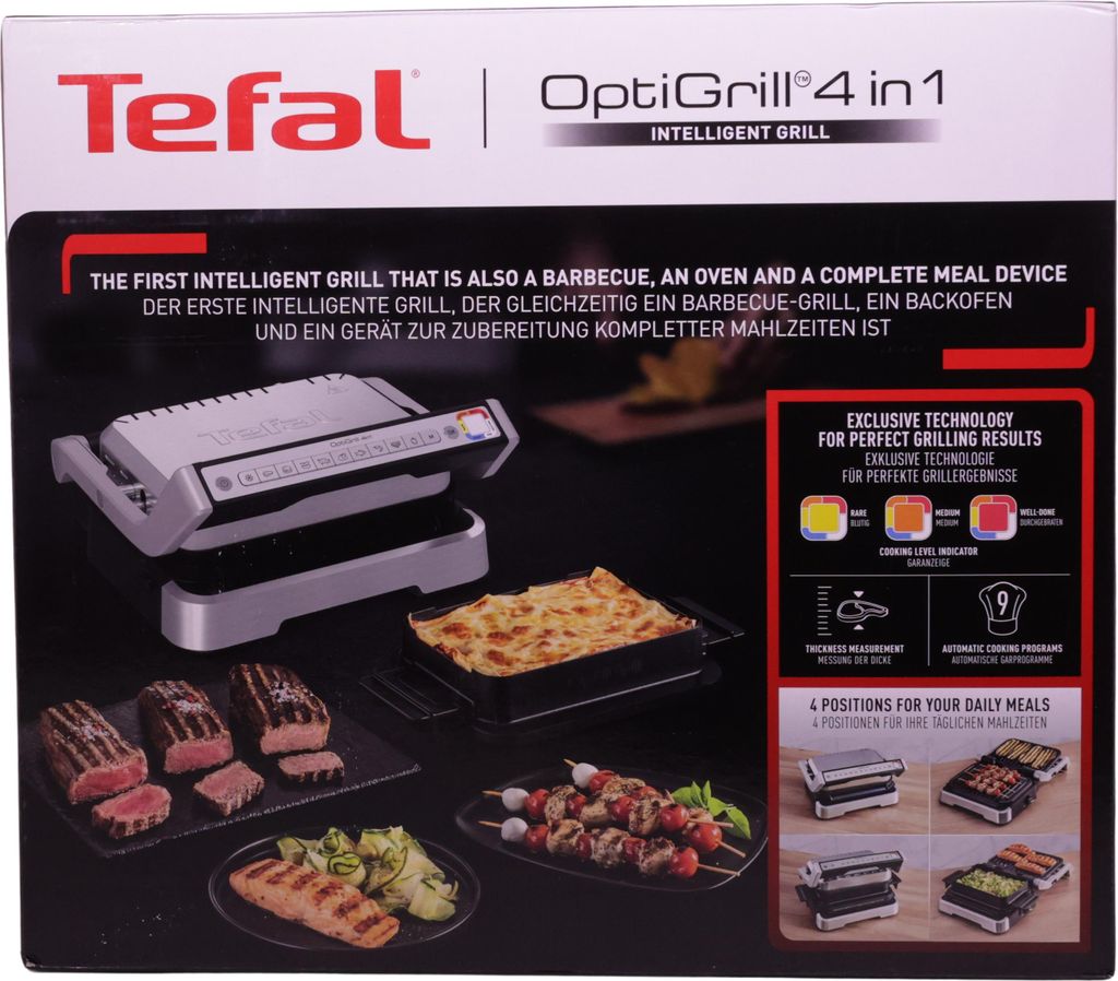 Tefal GC774D OptiGrill 4in1 Silver Produktbild 