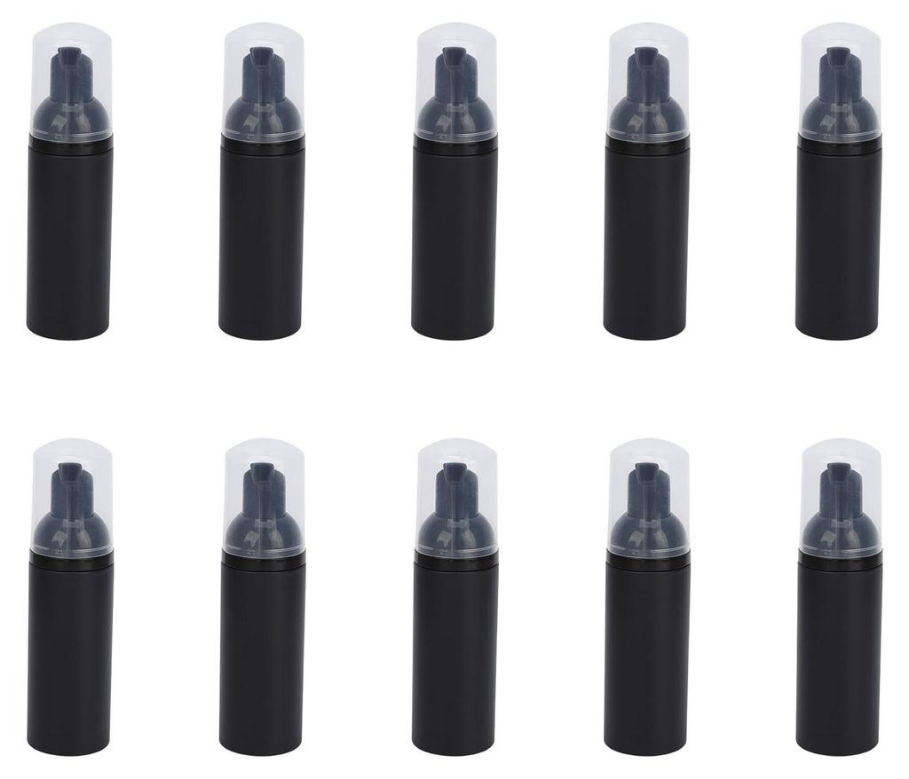 10 Stück 50-ml-Schaumflaschen, wiederverwendbar, großer Durchmesser, tragbarer Reise-Schaumspender mit Druckmechanismus für Zuhause und Reisen